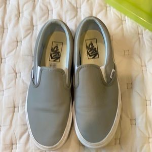 Gray slip on vans size 7.5. Good condition gently used.